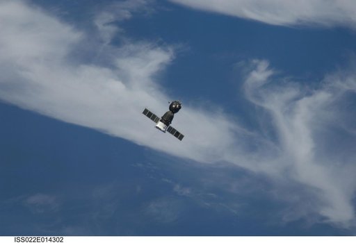 Soyuz TMA-17 Spacecraft approaching the ISS during Expedition 22