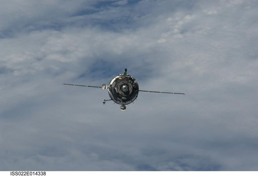 Soyuz TMA-17 Spacecraft approaching the ISS during Expedition 22