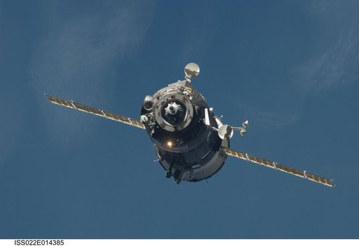 Soyuz TMA-17 Spacecraft approaching the ISS during Expedition 22