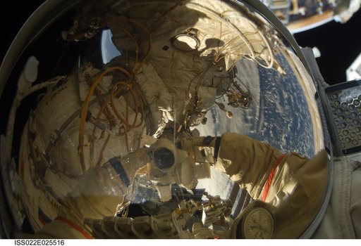 Kotov during EVA 24