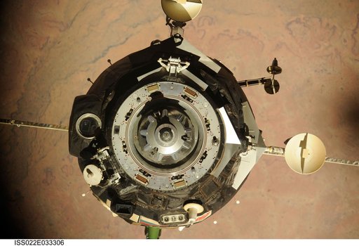Soyuz TMA-16 Spacecraft during Relocation