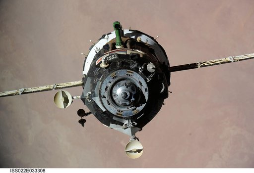 Soyuz TMA-16 Spacecraft during Relocation