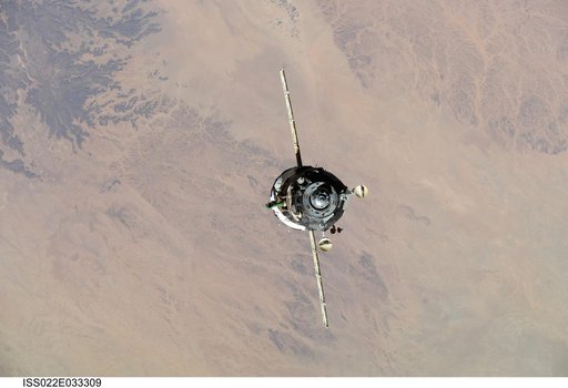 Soyuz TMA-16 Spacecraft during Relocation