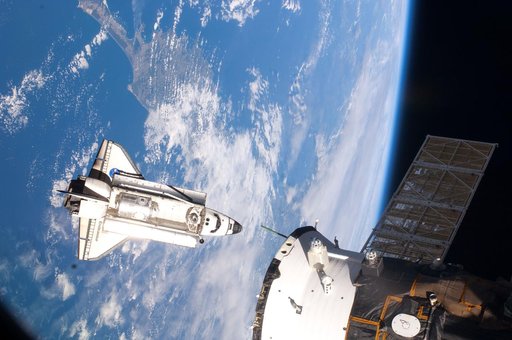 Space Shuttle Endeavour Arrival to the ISS during Expedition 22
