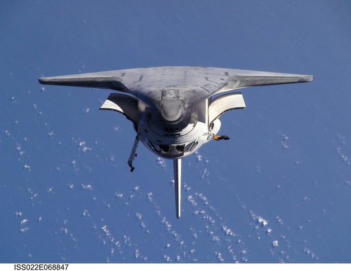 STS-130 Space Shuttle Endeavour after departure from the ISS
