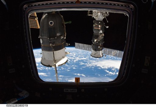 Soyuz and Progress Spacecrafts during Expedition 22