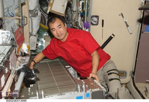 Noguchi Performs TVIS Inflight Maintenance