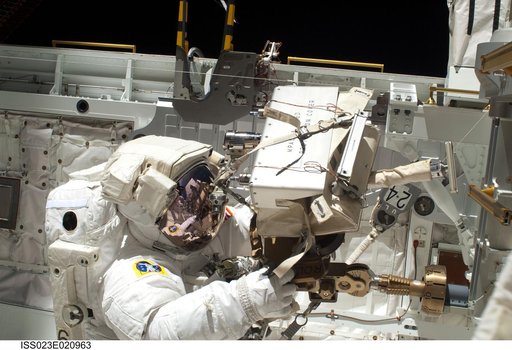 Anderson during EVA 1