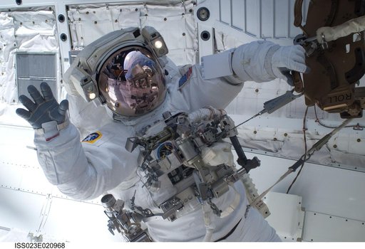 Anderson during EVA 1