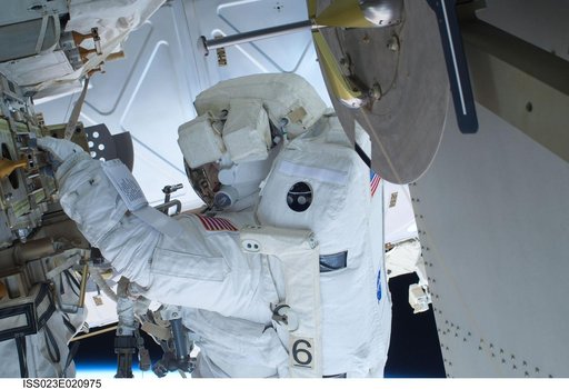 Anderson during EVA 1