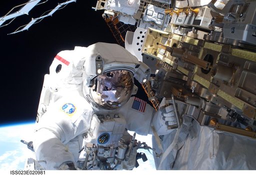 Mastracchio during EVA 1