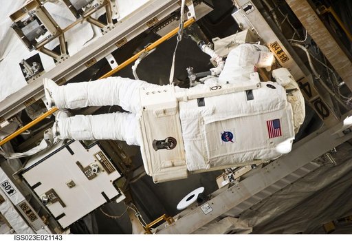 Anderson during EVA 1