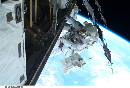 Mastracchio during EVA 2