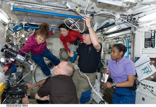 STS-131 Crew in Kibo