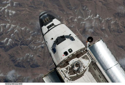 Discovery on Approach to ISS during the STS-131 Mission