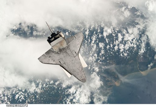 Discovery on Approach to ISS during the STS-131 Mission