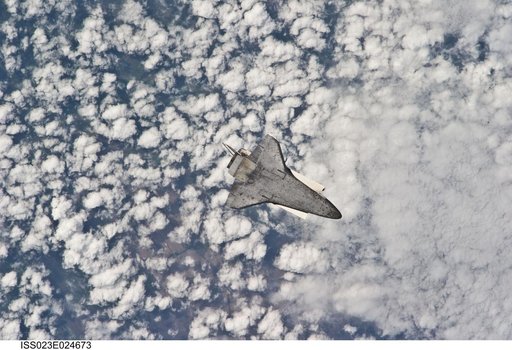 STS-131 Discovery after Undocking