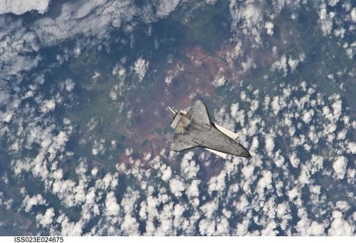 STS-131 Discovery after Undocking