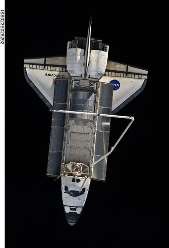 STS-131 Discovery after Undocking