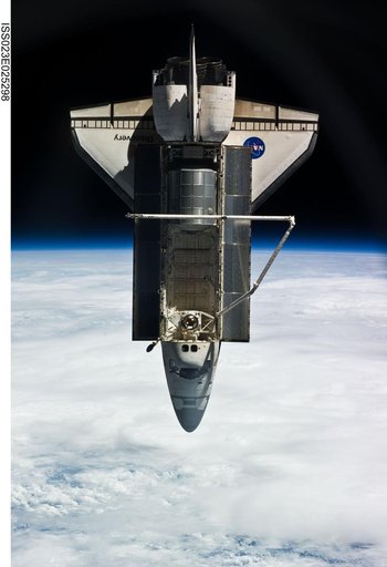 STS-131 Discovery after Undocking