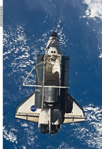 STS-131 Discovery after Undocking