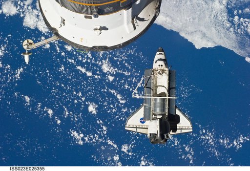 STS-131 Discovery after Undocking