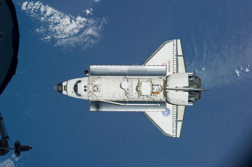 Atlantis and Payload on Approach to ISS during the STS-132 Mission