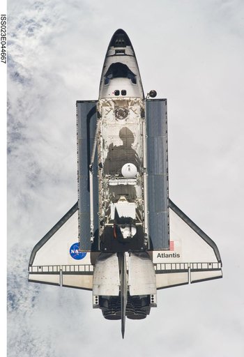 Atlantis on Approach to ISS during the STS-132 Mission