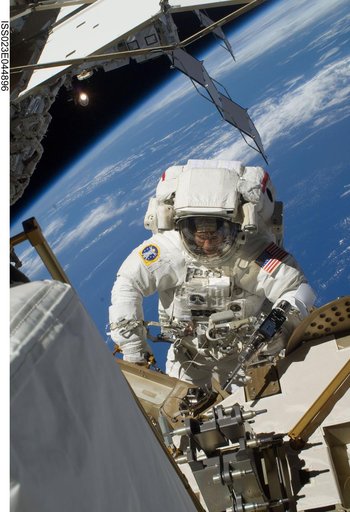 Bowen during EVA 1
