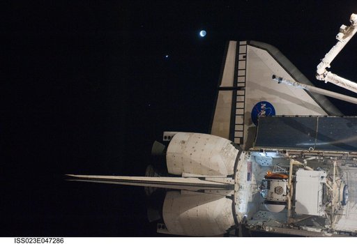 View of the Docked STS-132 Atlantis