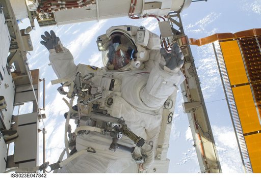 Reisman during EVA 3