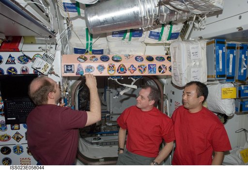 Kotov Places Mission Patch in Node 1