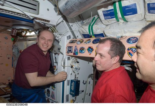 Kotov Places Mission Patch in Node 1