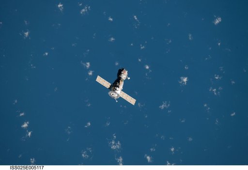 Soyuz TMA-18 spacecraft departs the ISS