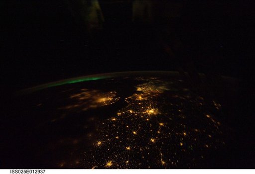 Night views of the Earth taken by the Expedition 25 crew