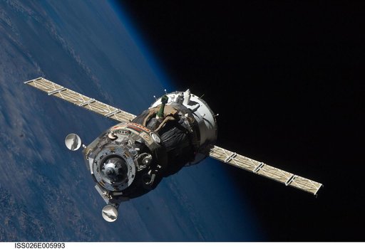 Soyuz TMA-19 Spacecraft departing the ISS