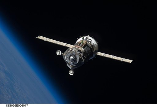 Soyuz TMA-19 Spacecraft departing the ISS