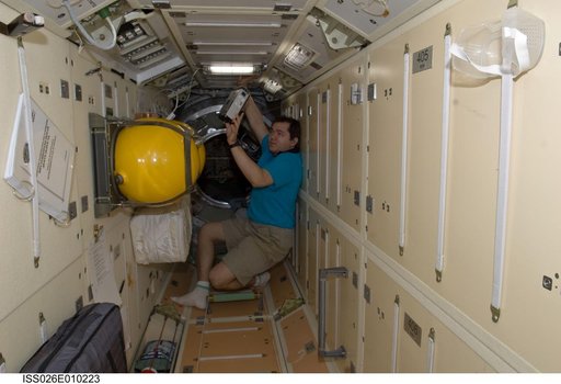 Skripochka uses Russian Tehk-38 VETEROK Science Hardware
