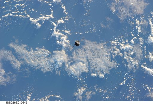 Soyuz TMA-20 Spacecraft approaches the ISS