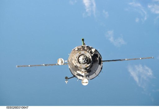 Soyuz TMA-20 Spacecraft approaches the ISS