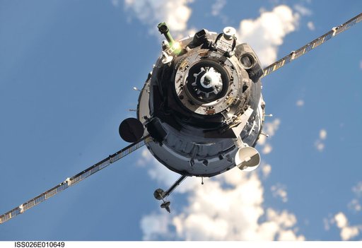 Soyuz TMA-20 Spacecraft approaches the ISS