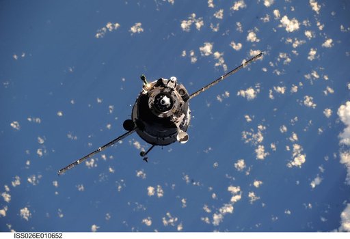 Soyuz TMA-20 Spacecraft approaches the ISS