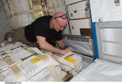 Kelly in the Japanese Kounotori HTV-2 Transfer Vehicle