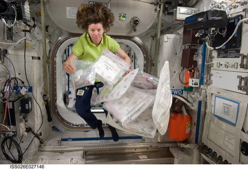 Coleman unpacks CTB in the Columbus Module