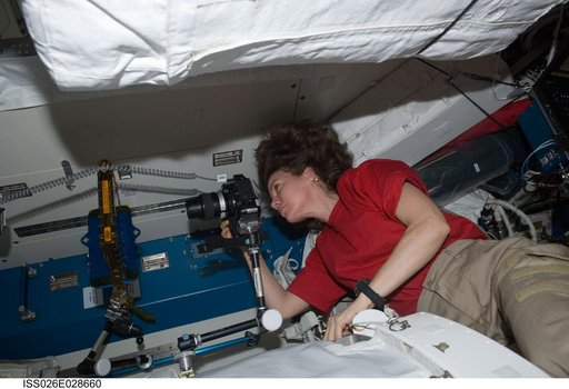 Coleman takes photo of BCAT-5 Payload Setup
