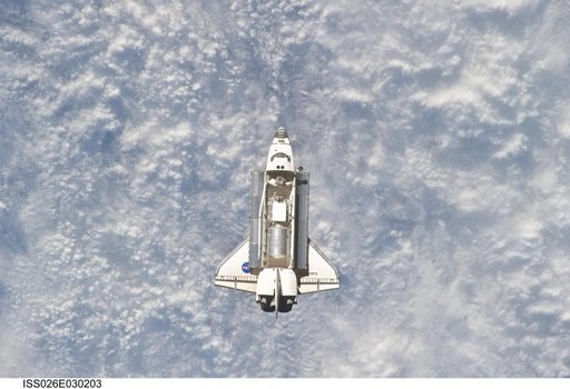 STS-133 Space Shuttle Discovery Approach