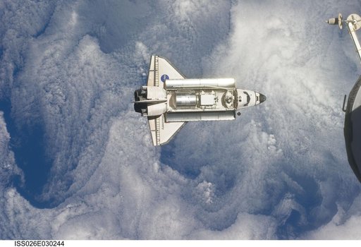 STS-133 Space Shuttle Discovery Approach