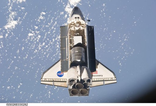 STS-133 Space Shuttle Discovery Approach