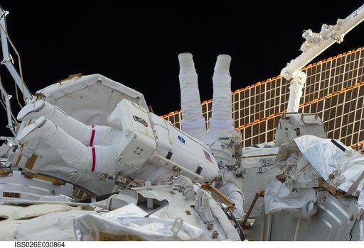 Bowen and Drew durring EVA 1