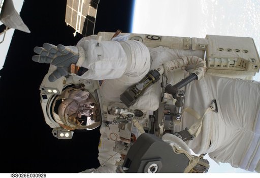Drew during EVA-1